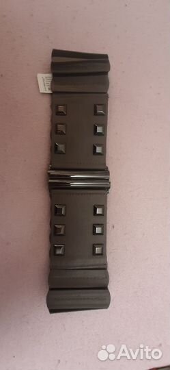 Пояс женский резиновыйс кожанной отделкой