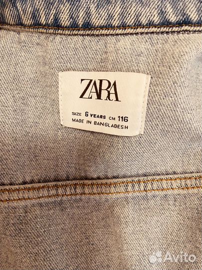 Джинсовая куртка zara 116