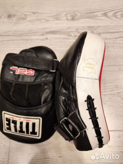 Боксерские лапы натуральная кожа бу