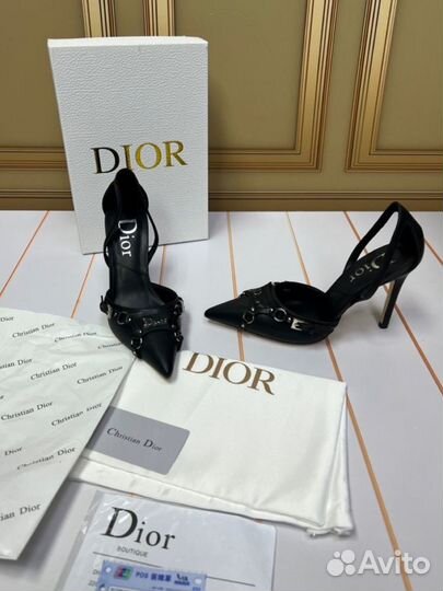 Туфли Новые Christian Dior черные (премиальные)