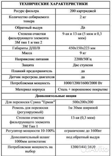 Оперативный пылесос пост1-Т модель XL