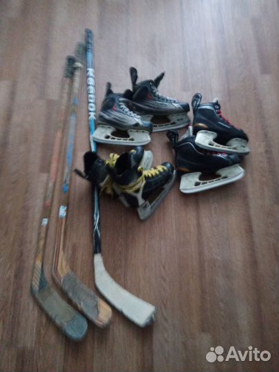 Хоккейные коньки bauer,CCM размер 35;36;37