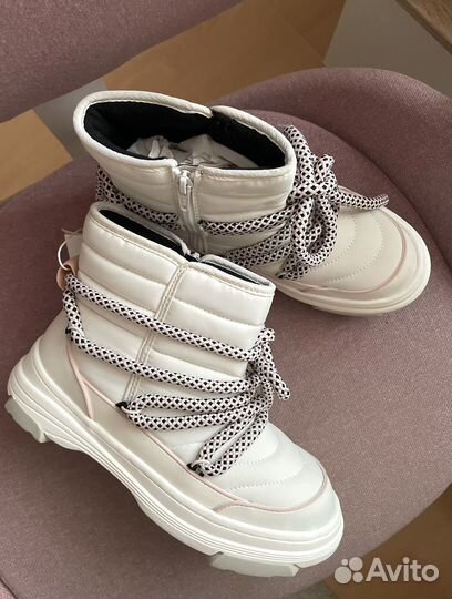 Zara сапоги стеганые 36 для девочки