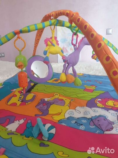 Развивающий коврик tiny love зоосад
