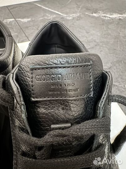 Кожаные кеды giorgio armani 42