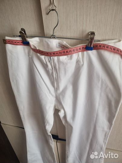 Брюки белые клеш