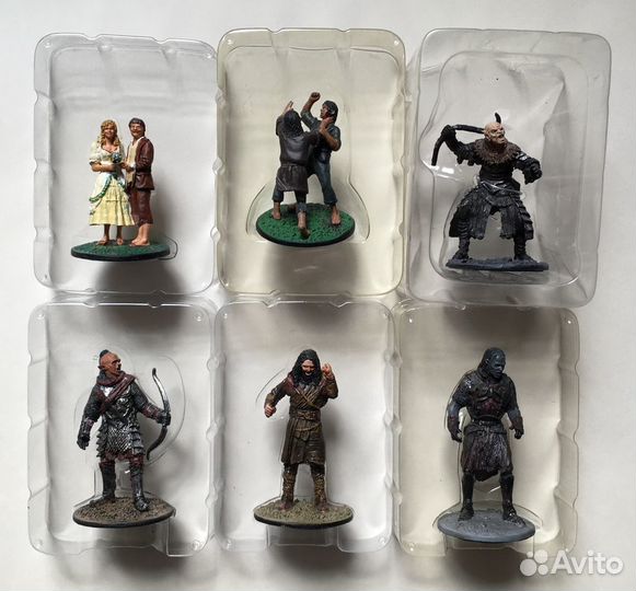 Фигурки Lord of the Ring коллекционные метал 6-8см