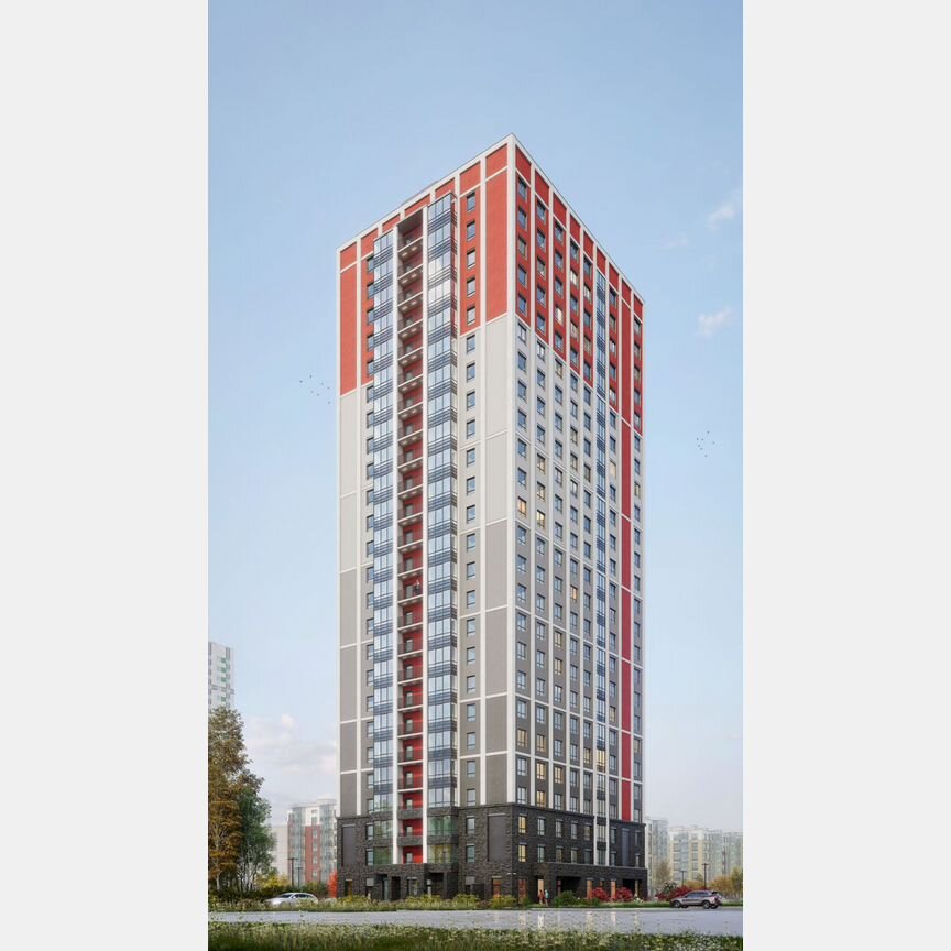 Квартира-студия, 29,5 м², 5/25 эт.