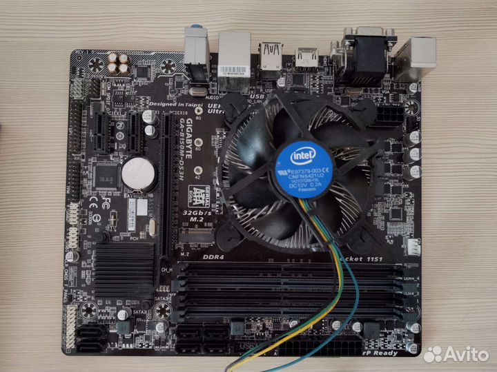 Процессор intel core i5 7400 + gigabyte b150