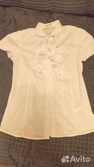 Блузка белая для девочки Button Blue рост 164-170