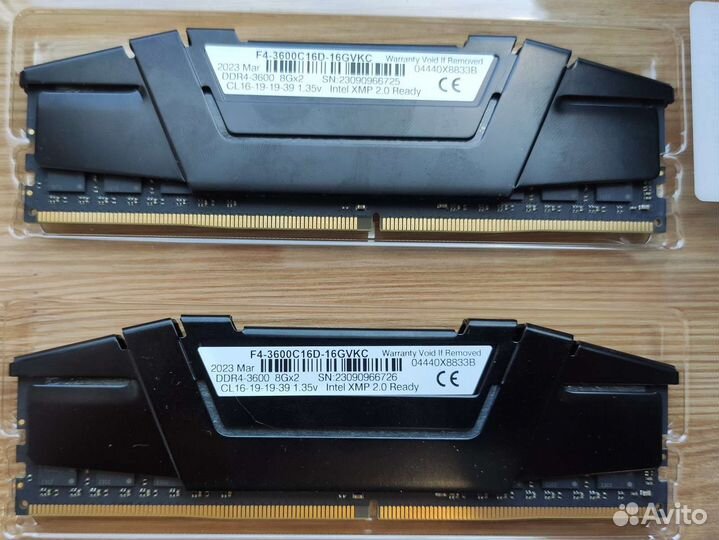 Оперативная память ddr4 G.Skill ripjaws V 16gvkc