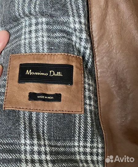 Massimo dutti куртка натуральная кожа