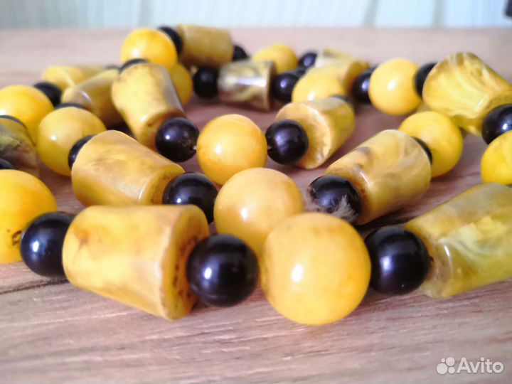 Бусы СССР 60-е под Янтарь