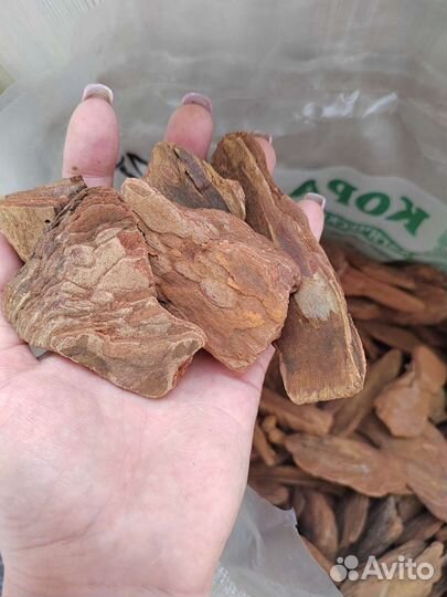 Кора сосновая, кокосовые чипсы