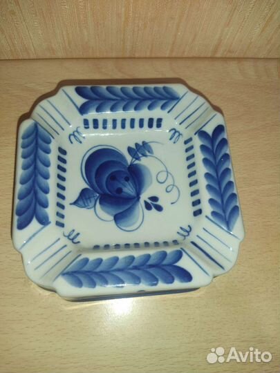 Пепельница Гжель