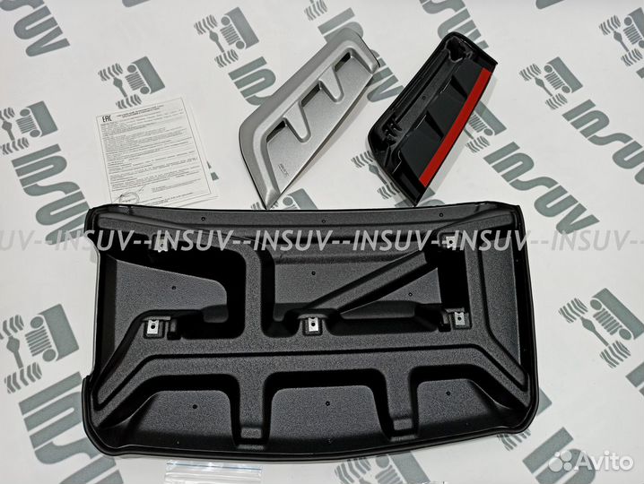 Воздухозаборники Aeroeffect Optimal на Ниву, серые