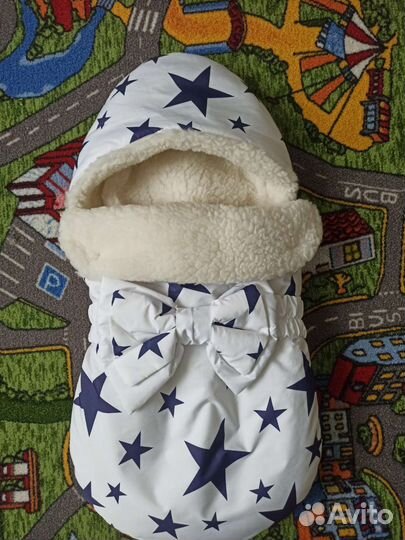 Конверт на выписку для мальчика зимний