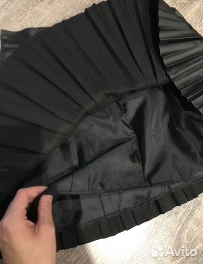 Юбка из экокожи