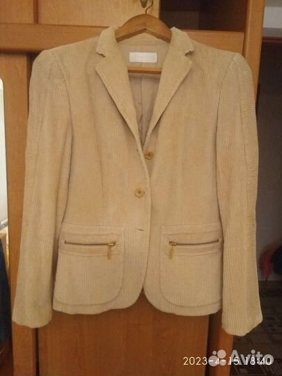 Пиджак вельветовый женский 46р
