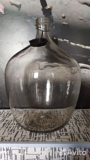 Бутыль стеклянная 50 литров.б/у