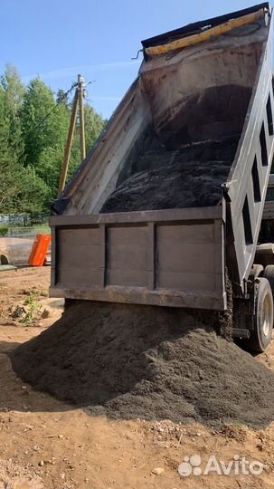 Песок щебень отсев доставка от 1 м3