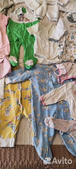 Одежда для новорожденных и на 1 год пакетом