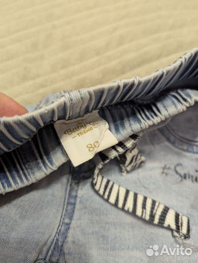 Джинсы на девочку 80-86