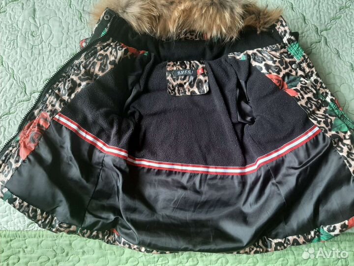 Куртка зимняя на девочку gucci