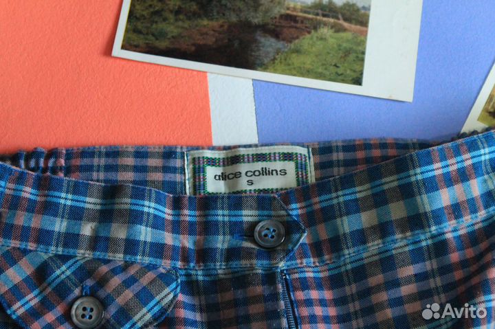 Винтажные шорты Alice Collins в клетку