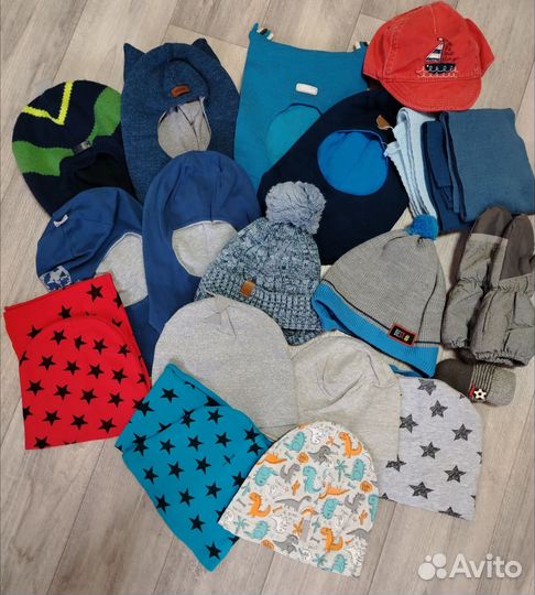Пакет шапок на мальчика