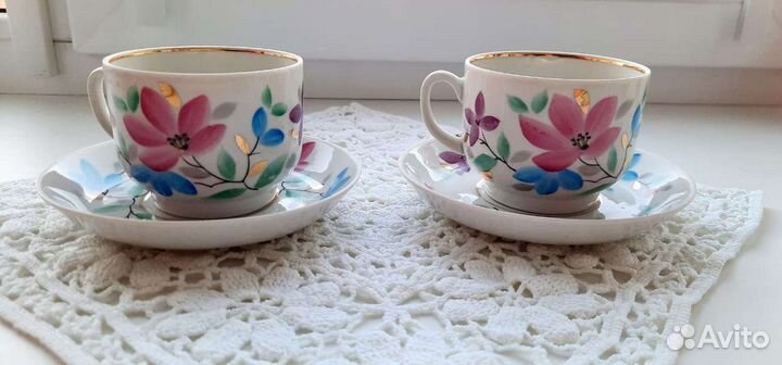 Чайная пара Пролетартй Крокус СССР