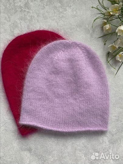 Шапка бини из пуха норки