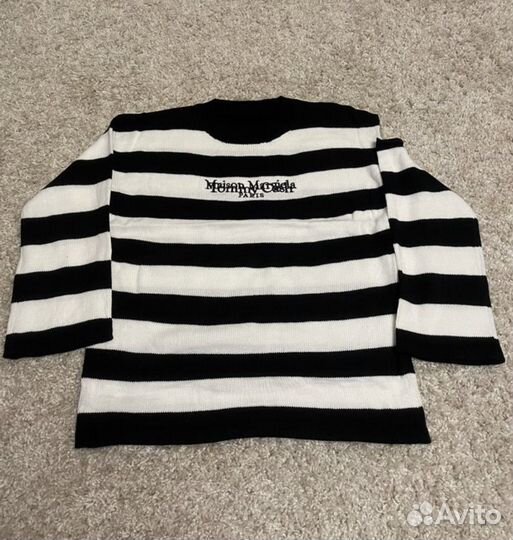 Свитер maison margiela x tommy cash в полоску