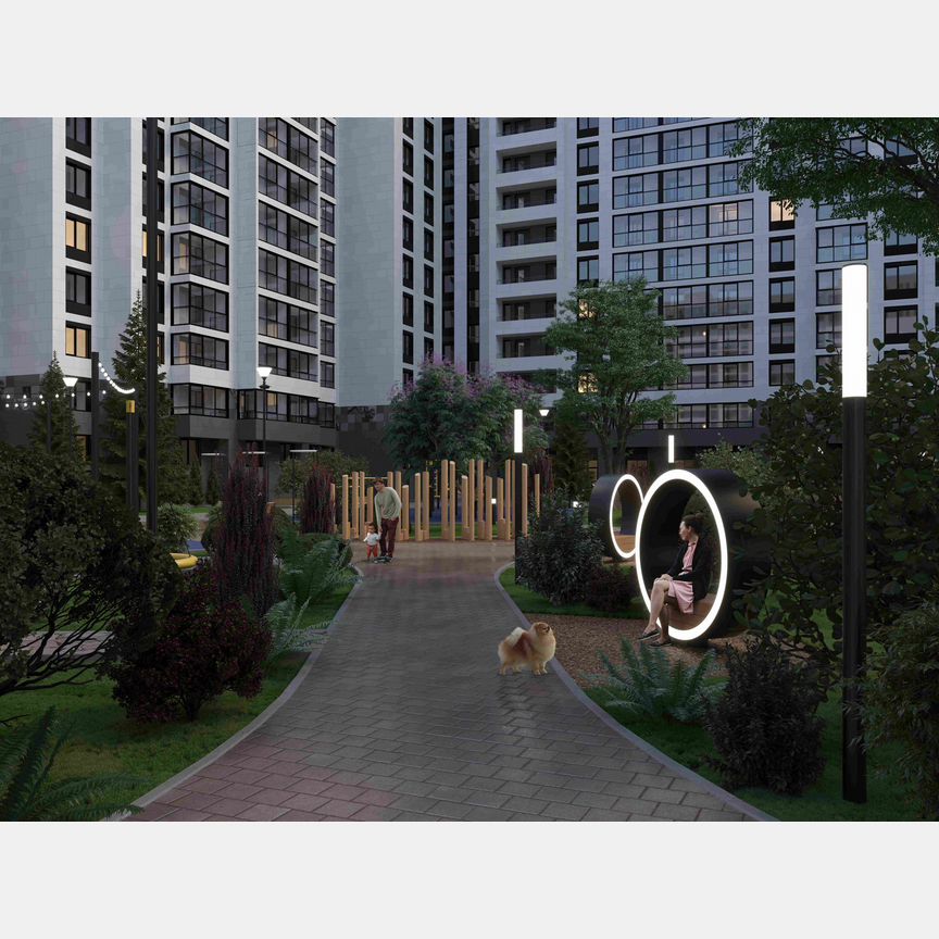3-к. квартира, 89,8 м², 6/16 эт.