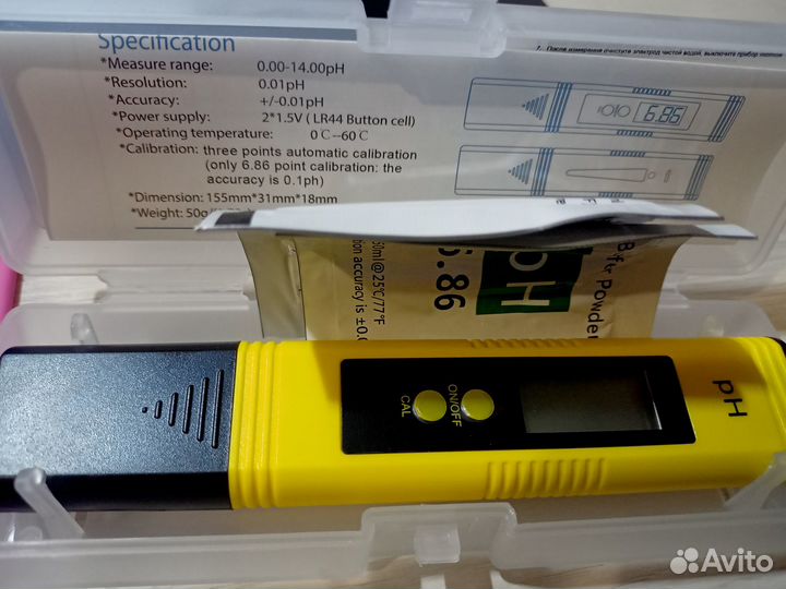 Ph метр для воды + индикаторная бумага
