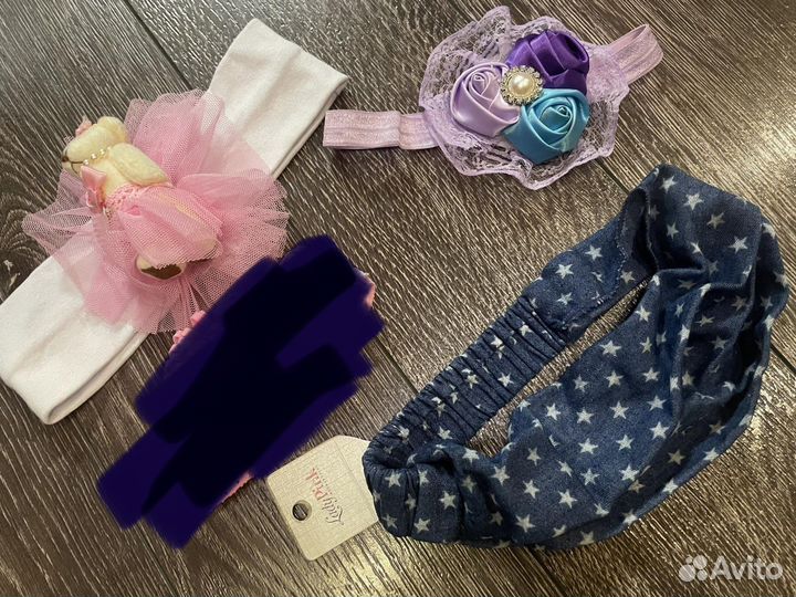 Повязки на голову и заколочки для девочки