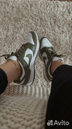 Кроссовки Nike Dunk Green White