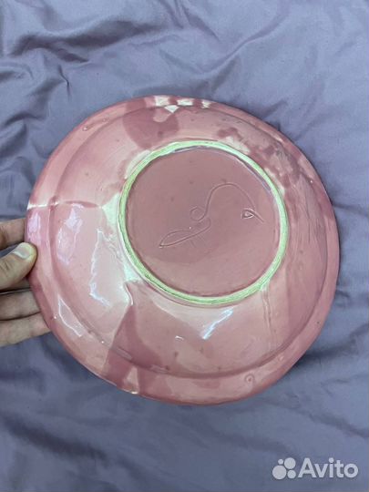 Тарелка ручной работы винтаж