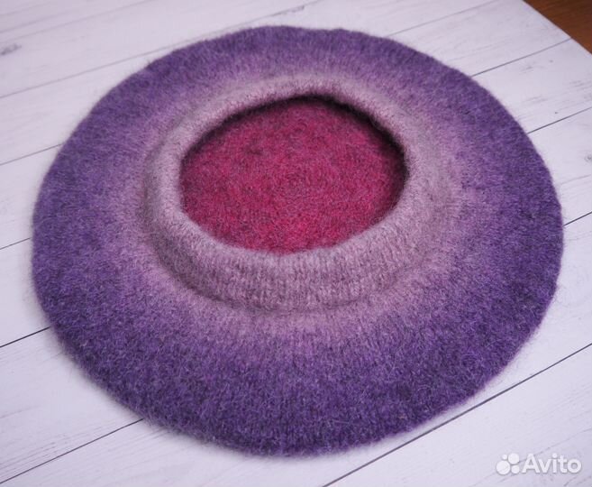 Берет и шарф - бактус, 100% шерсть, новые