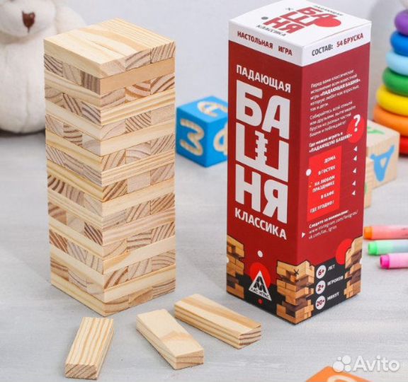 Настольная игра Дженга «Классика» (Падающая башня)