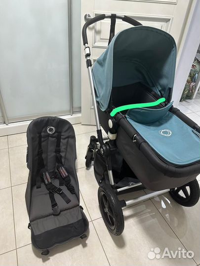 Коляска bugaboo голубой цвет