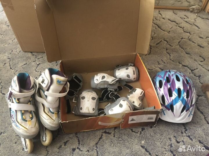 Роликовые коньки детские раздвижные