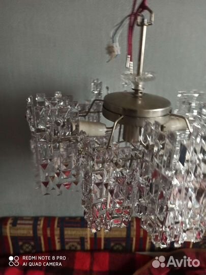 Люстра потолочная хрустальная