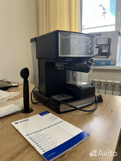 Кофеварка рожковая vitek VT-1514 BK на запчасти