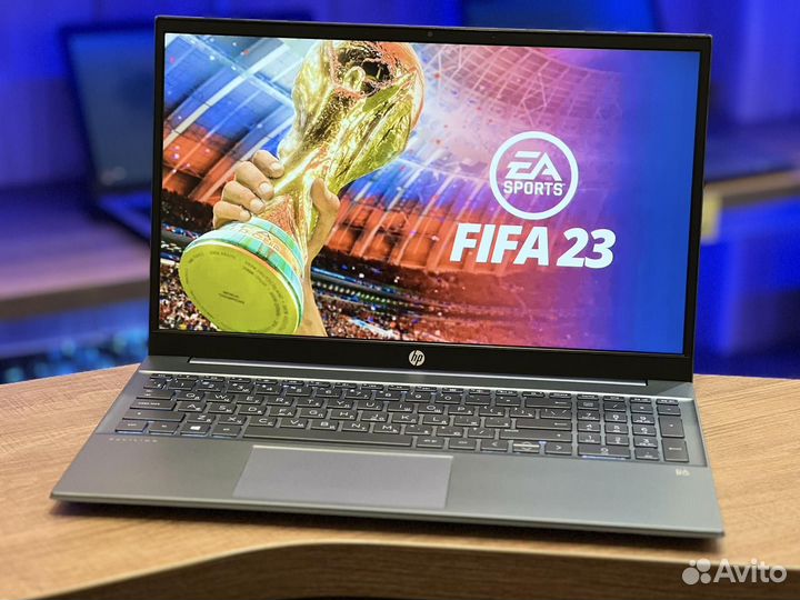 Свежий Ноутбук HP. Gold / Ram 8GB / IPS /Подсветка