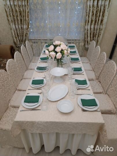 Аренда прокат посуды столов стульев