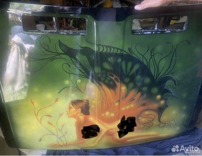 Капот Аэрография на авто жигули классику