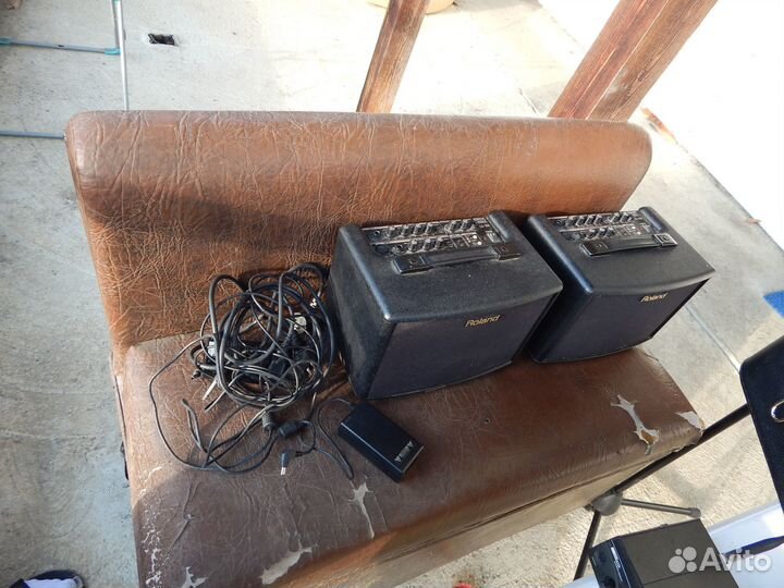 Гитарный акустич. комбо, цена за 2 шт и микрофон