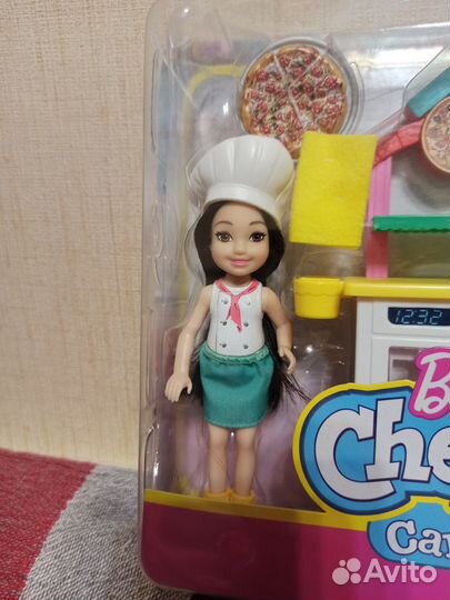 Кукла Челси (сестренка Барби) повар с пиццей