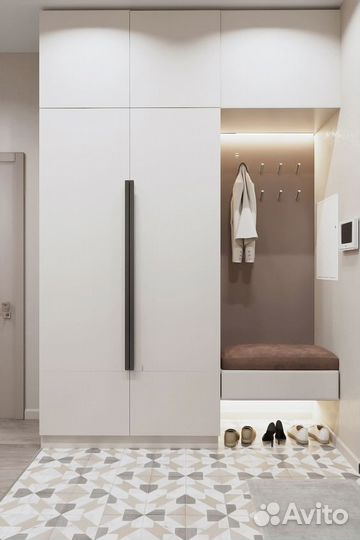 Рабочая зона у окна шкаф